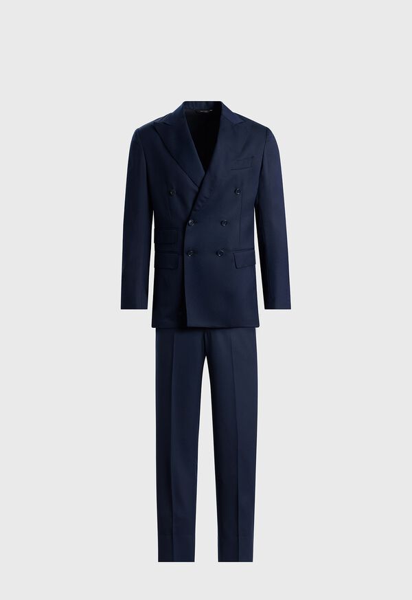 paul stuart Wool Twill Double Breasted Suit