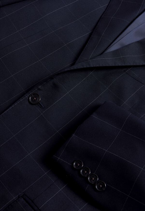 Paul Stuart Wool Windowpane Suit