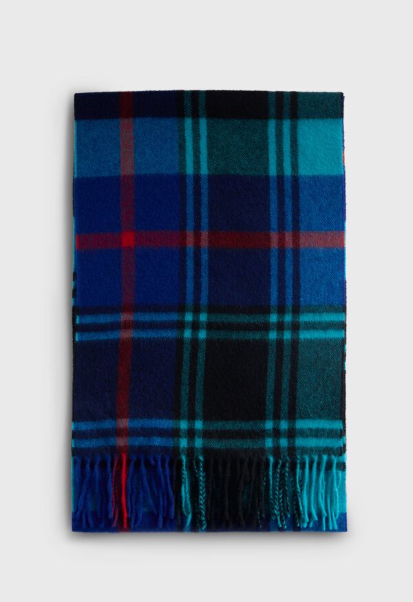 Paul Stuart Woven Cashmere Plaid Scarf