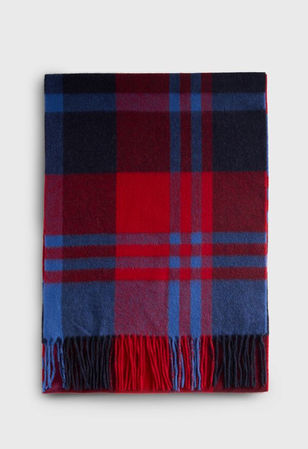 Paul Stuart Woven Cashmere Plaid Scarf