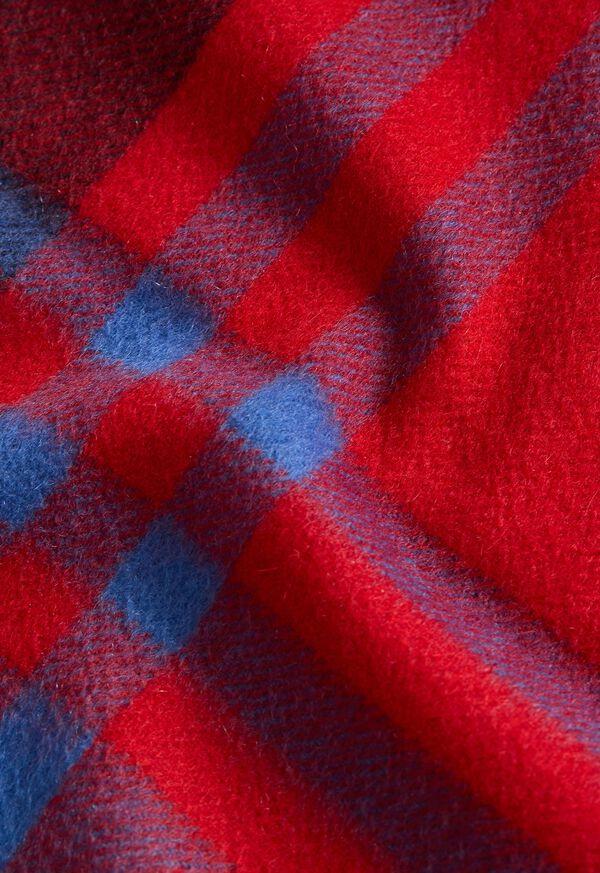 Paul Stuart Woven Cashmere Plaid Scarf
