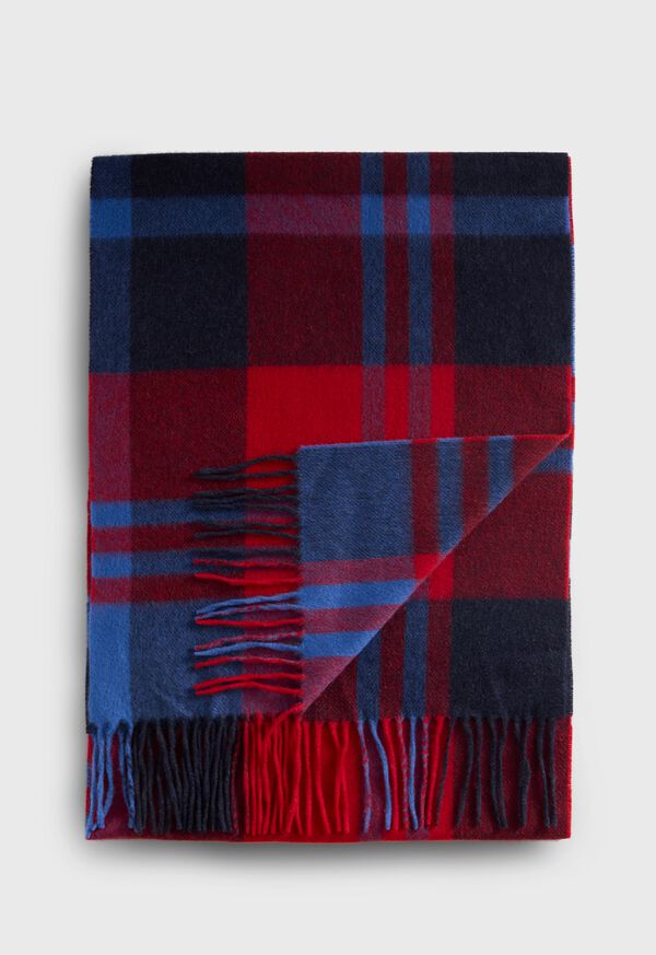 paul stuart Woven Cashmere Plaid Scarf