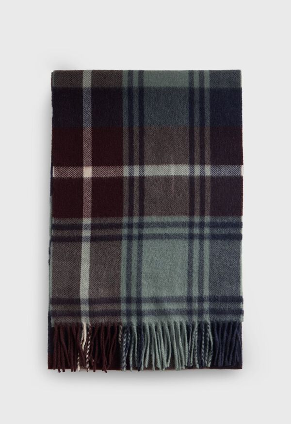 Paul Stuart Woven Cashmere Plaid Scarf