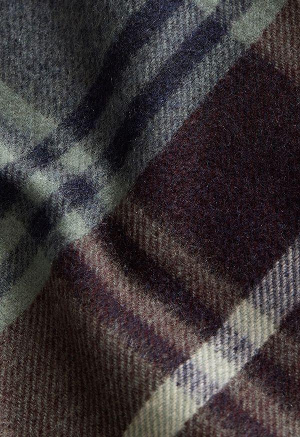 Paul Stuart Woven Cashmere Plaid Scarf