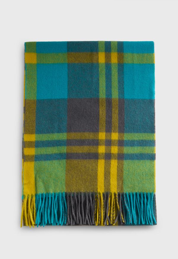 Paul Stuart Woven Cashmere Plaid Scarf