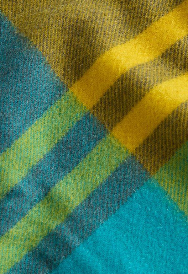 Paul Stuart Woven Cashmere Plaid Scarf