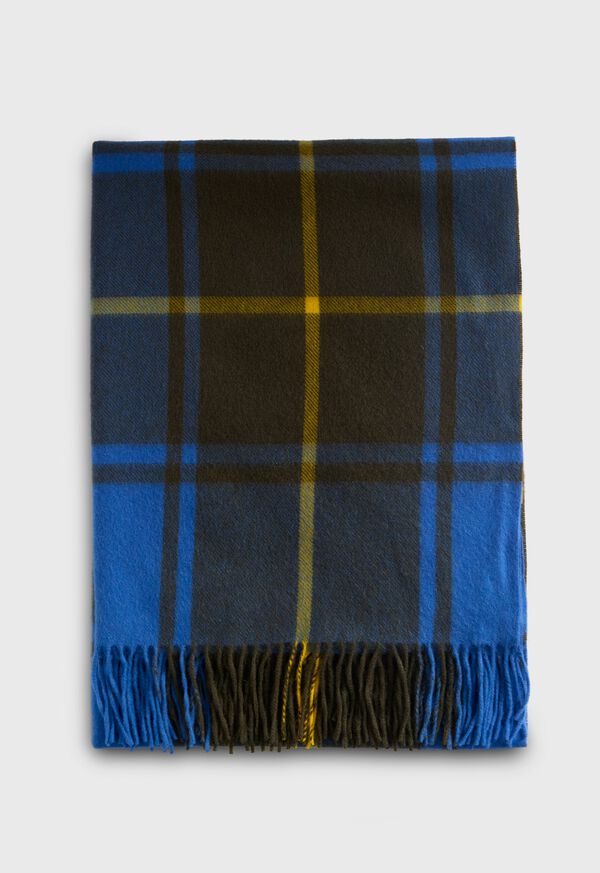 Paul Stuart Woven Cashmere Plaid Scarf