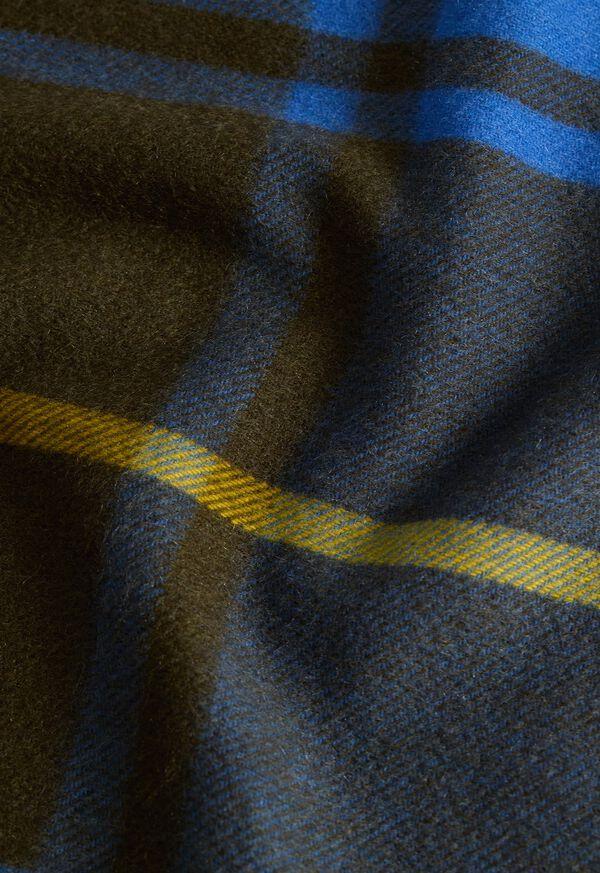 Paul Stuart Woven Cashmere Plaid Scarf