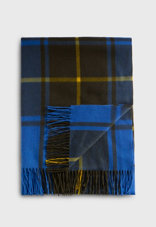 paul stuart Woven Cashmere Plaid Scarf