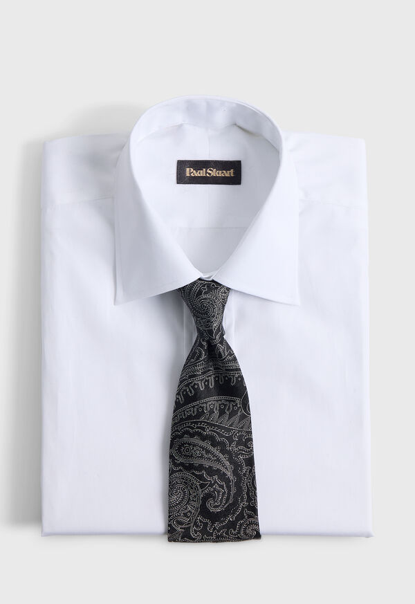 Paul Stuart Woven Silk Allover Paisley Tie