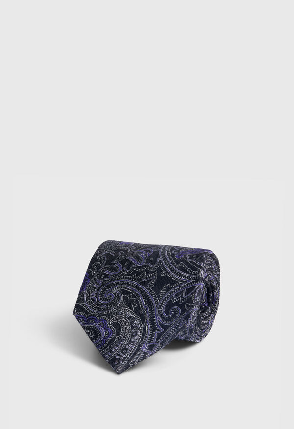 paul stuart Woven Silk Allover Paisley Tie
