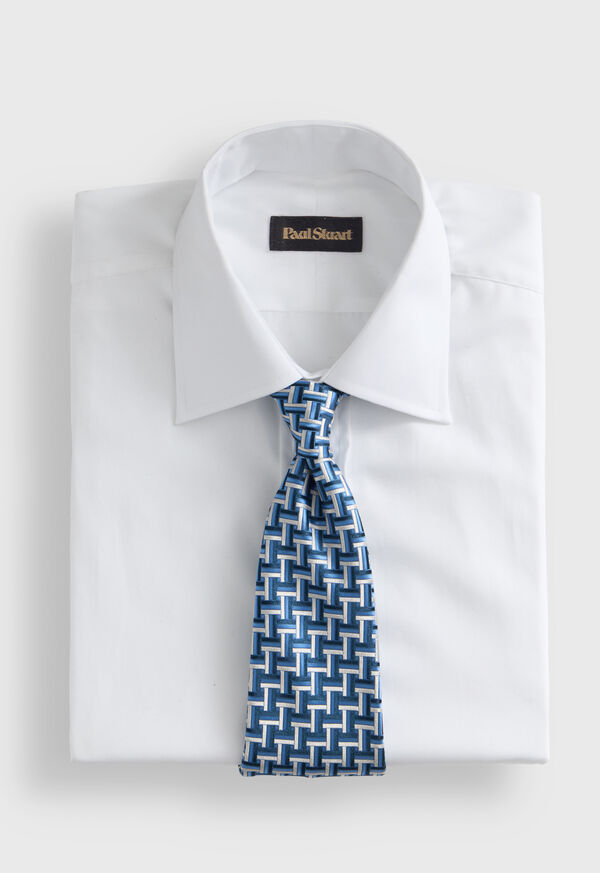 Paul Stuart Woven Silk Basketweave Tie