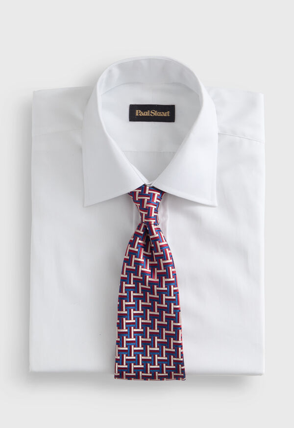 Paul Stuart Woven Silk Basketweave Tie