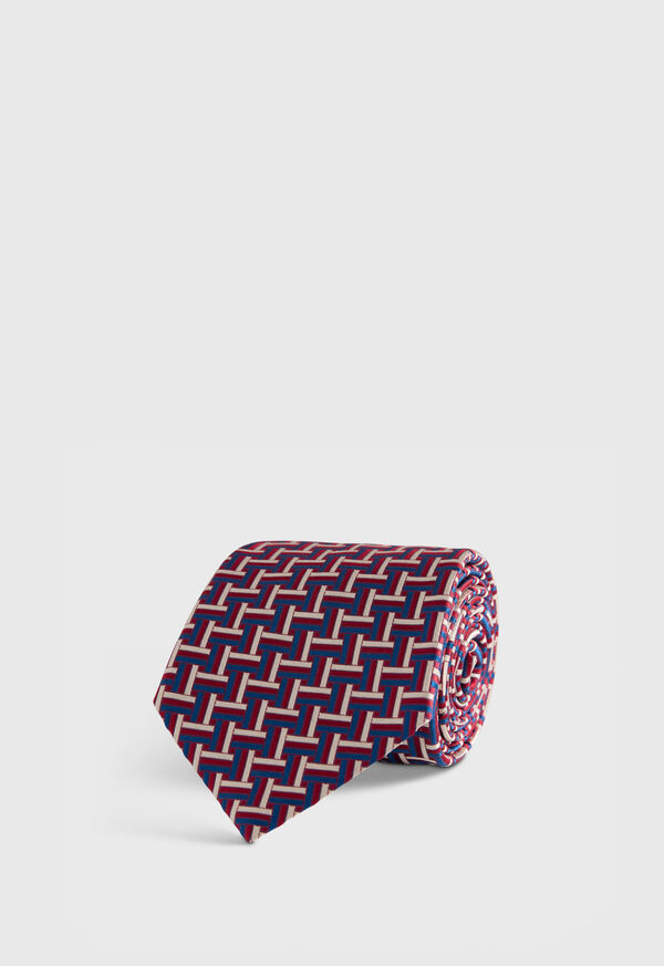 paul stuart Woven Silk Basketweave Tie