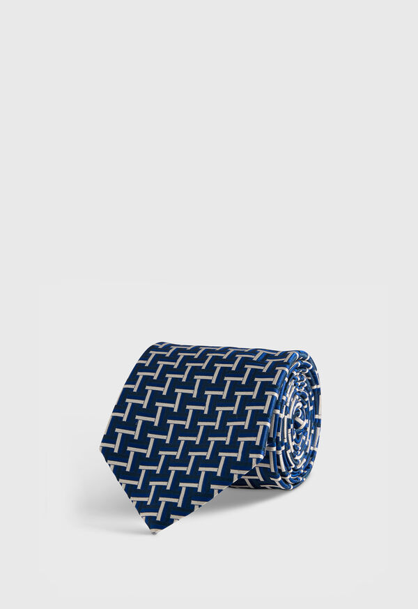 paul stuart Woven Silk Basketweave Tie