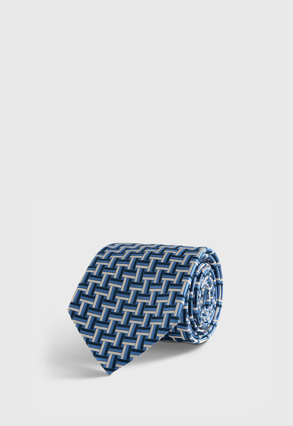 paul stuart Woven Silk Basketweave Tie