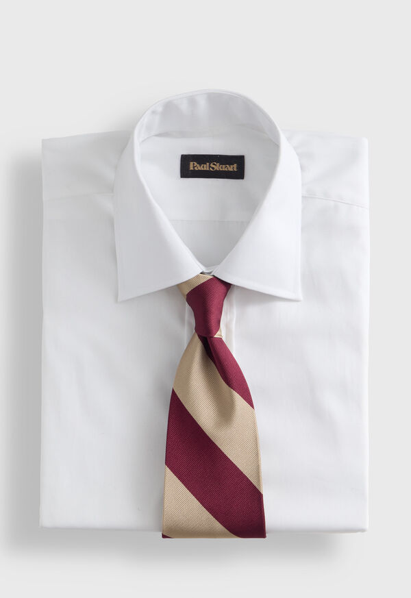 Paul Stuart Woven Silk Block Stripe