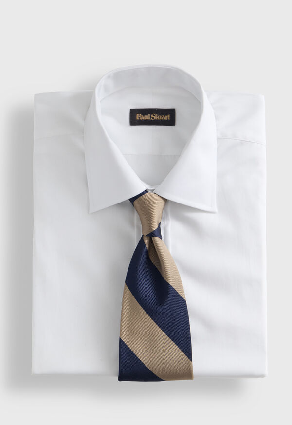 Paul Stuart Woven Silk Block Stripe