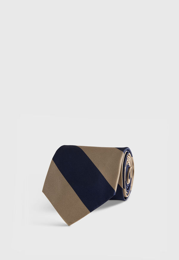 paul stuart Woven Silk Block Stripe