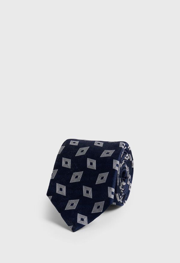 paul stuart Woven Silk Deco Diamond Tie