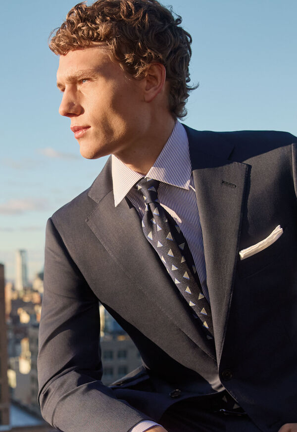 Paul Stuart Woven Silk Diamond Deco Tie