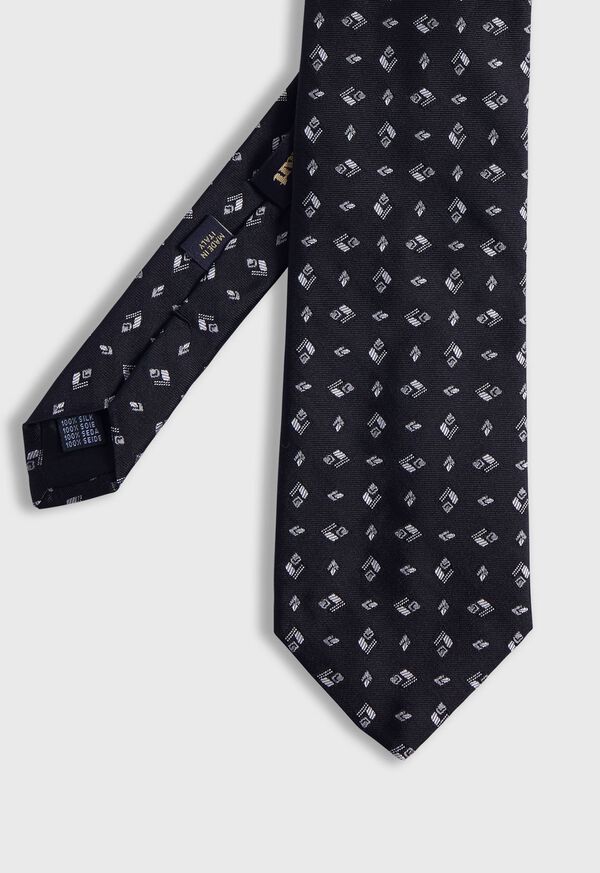 paul stuart Woven Silk Diamond Deco Tie