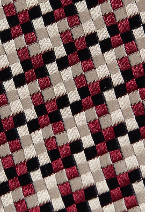 Paul Stuart Woven Silk Houndstooth Tie