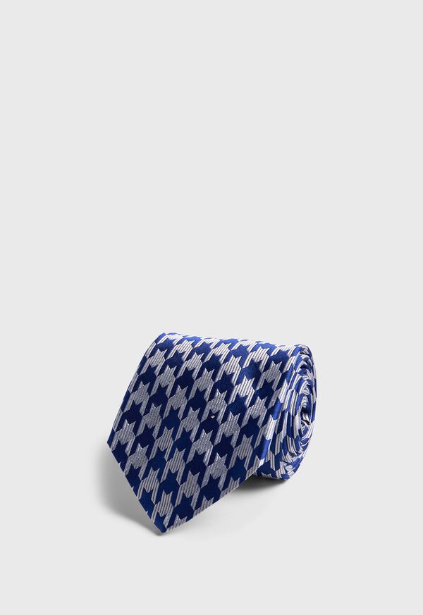 paul stuart Woven Silk Houndstooth Tie