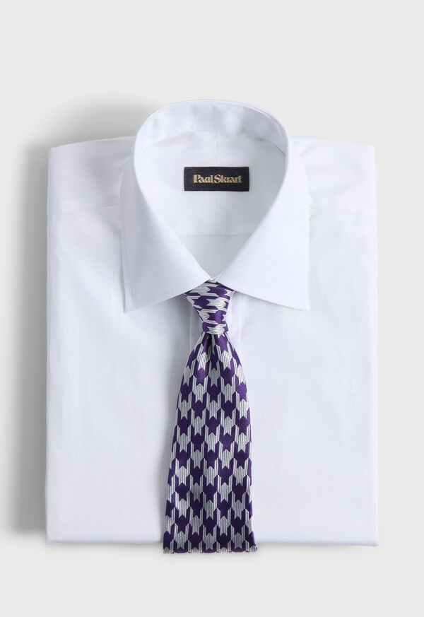 Paul Stuart Woven Silk Houndstooth Tie