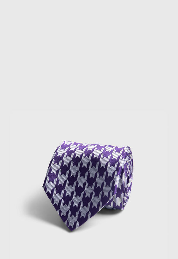 paul stuart Woven Silk Houndstooth Tie