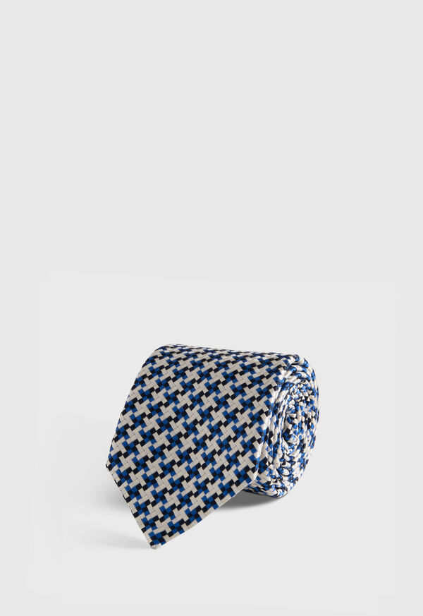 paul stuart Woven Silk Houndstooth Tie