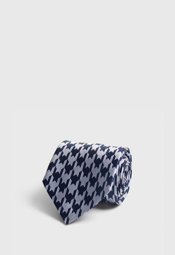 paul stuart Woven Silk Houndstooth Tie