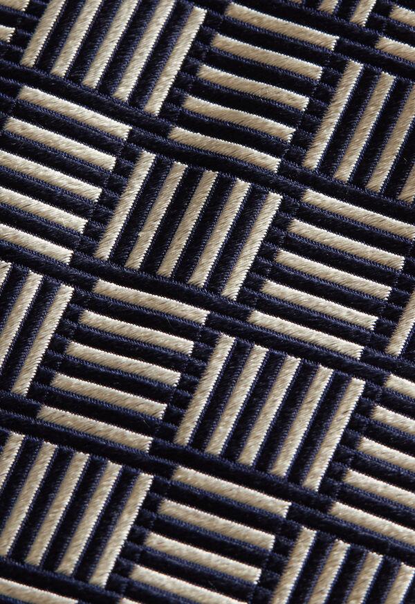 Paul Stuart Woven Silk Large Parquet Tie