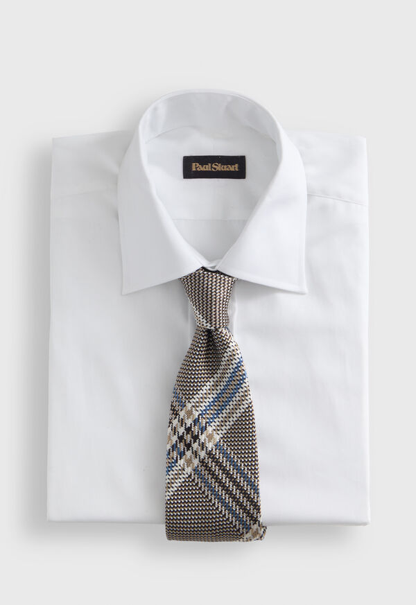 Paul Stuart Woven Silk Large Plaid Tie