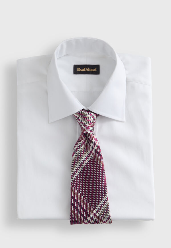 Paul Stuart Woven Silk Large Plaid Tie