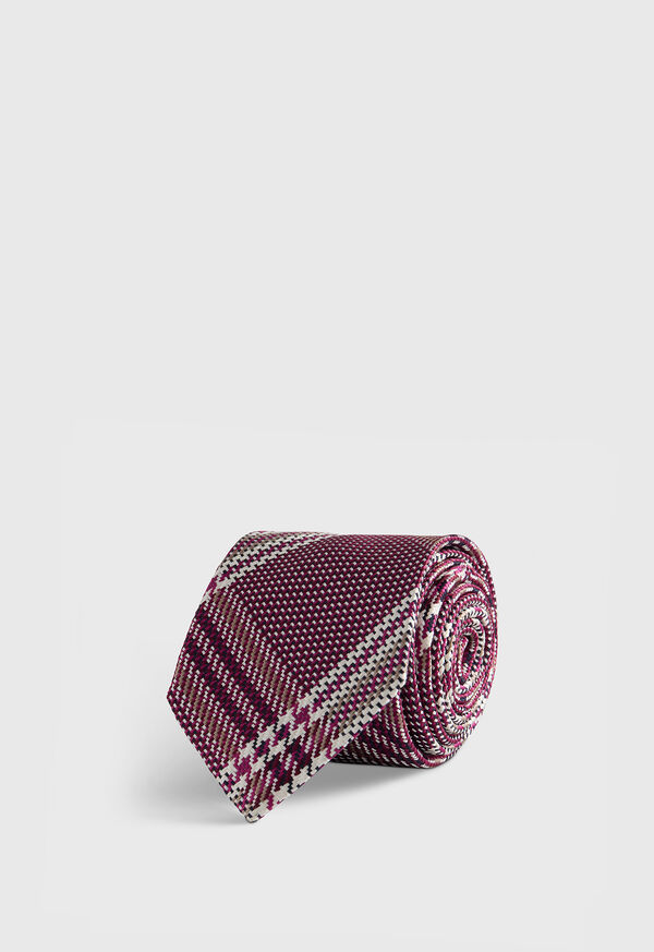 paul stuart Woven Silk Large Plaid Tie