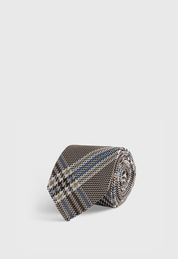 paul stuart Woven Silk Large Plaid Tie