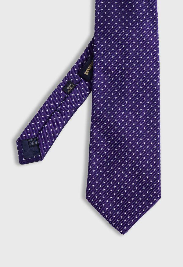 paul stuart Woven Silk Micro Dot Tie