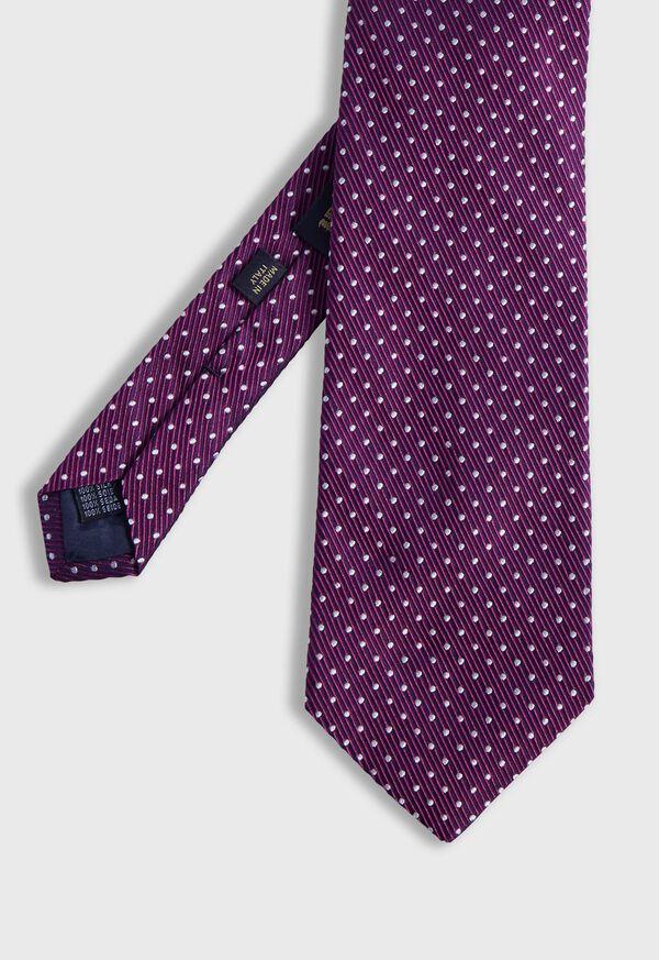 paul stuart Woven Silk Micro Dot Tie