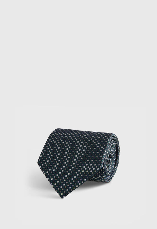 paul stuart Woven Silk Micro Jacquard Tie