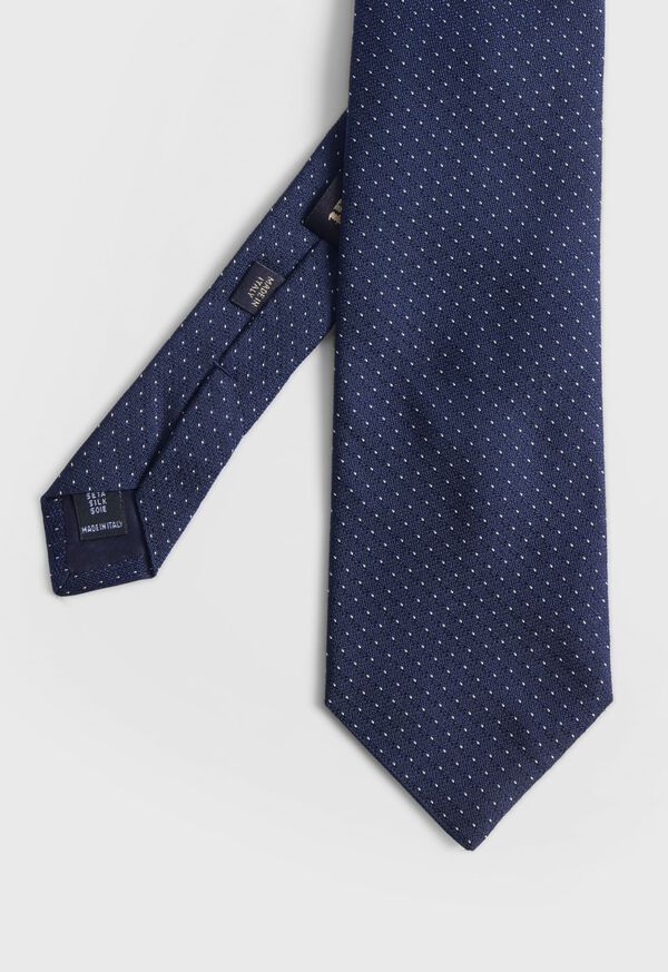 paul stuart Woven Silk Micro Pattern Tie