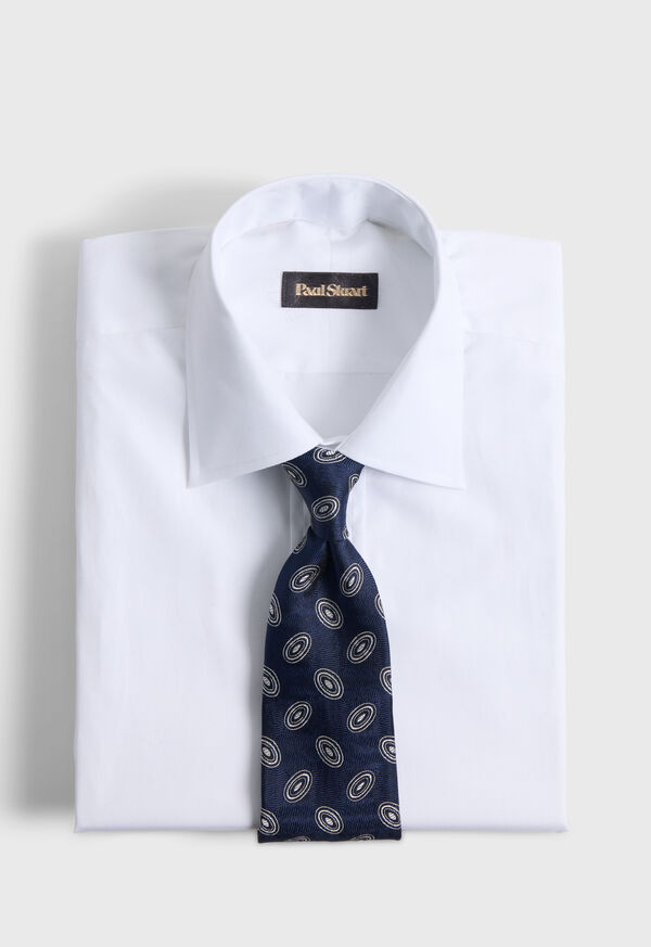 Paul Stuart Woven Silk Oval Deco Tie