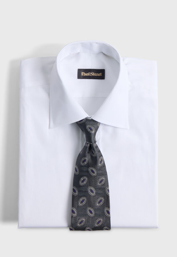 Paul Stuart Woven Silk Oval Deco Tie