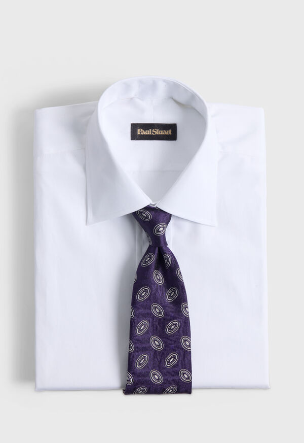Paul Stuart Woven Silk Oval Deco Tie