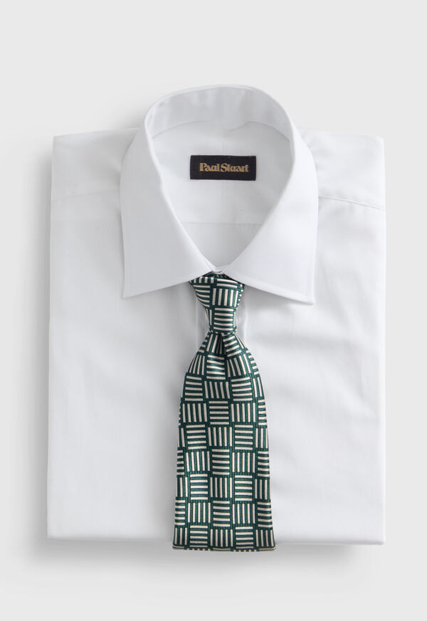 Paul Stuart Woven Silk Parquet Tie