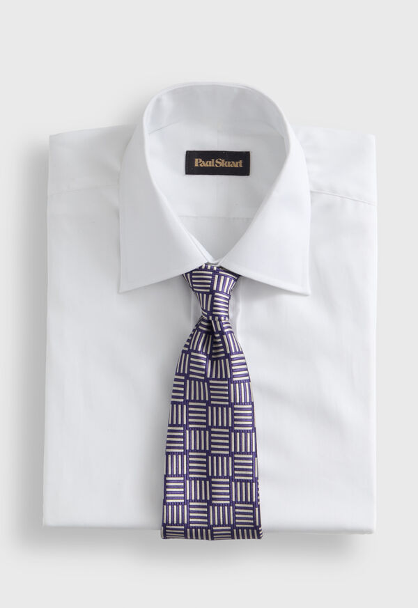 Paul Stuart Woven Silk Parquet Tie