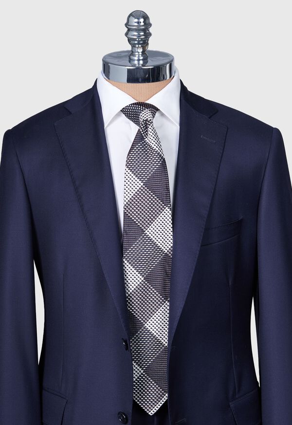 Paul Stuart Woven Silk Patchwork Plaid Tie