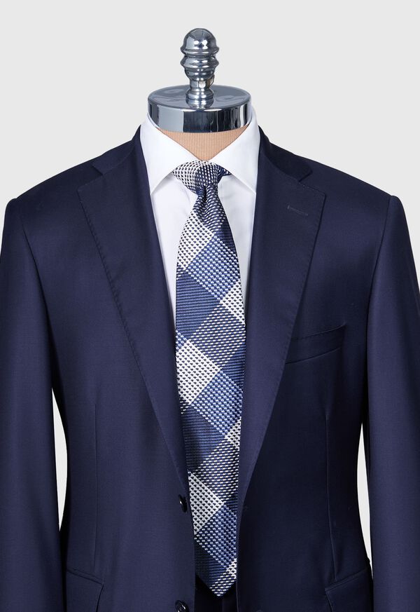 Paul Stuart Woven Silk Patchwork Plaid Tie