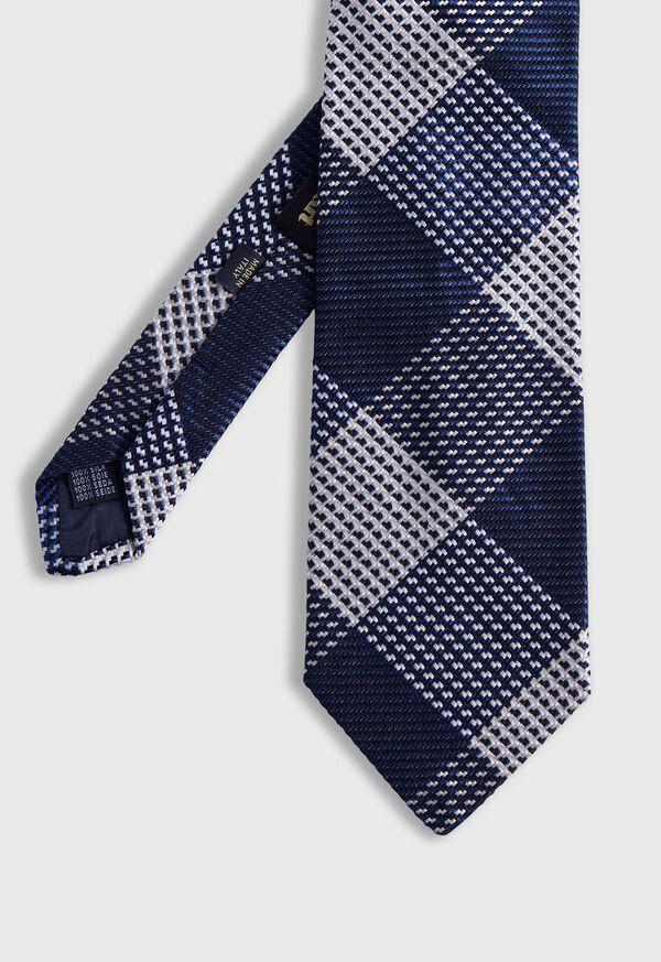 paul stuart Woven Silk Patchwork Plaid Tie