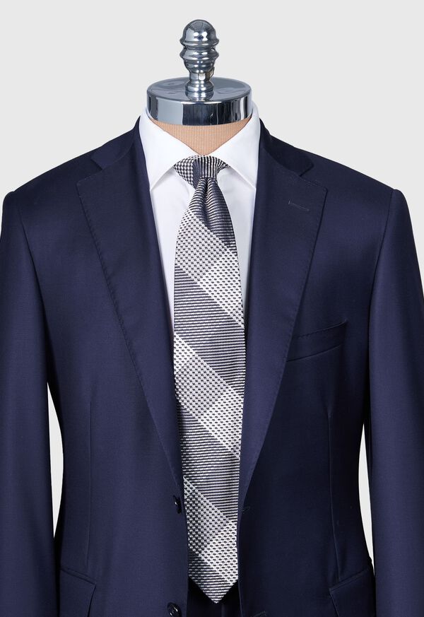 Paul Stuart Woven Silk Patchwork Plaid Tie